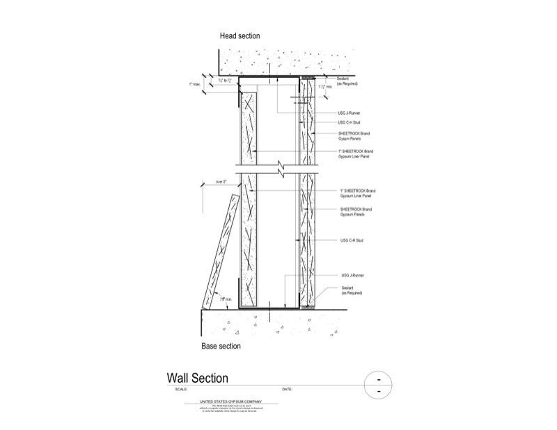 Design Details Details Page - Shaft Wall Wall Section